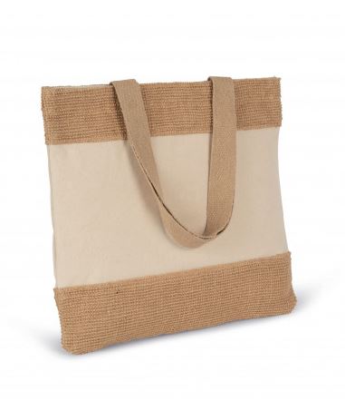 Nákupní taška z bavlnìných a tkaných jutových nití